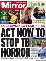 Daily Mirror (UK) Newspaper Front Page for 5 June 2023