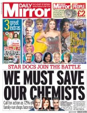Daily Mirror (UK) Newspaper Front Page for 5 September 2020