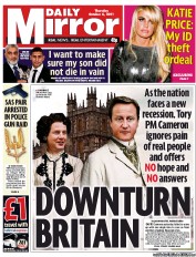Daily Mirror (UK) Newspaper Front Page for 6 October 2011