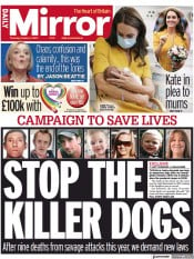 Daily Mirror (UK) Newspaper Front Page for 6 October 2022
