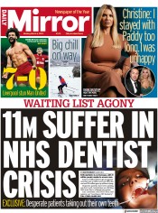 Daily Mirror (UK) Newspaper Front Page for 6 March 2023
