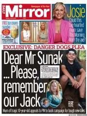 Daily Mirror (UK) Newspaper Front Page for 6 June 2023