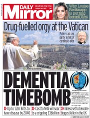 Daily Mirror (UK) Newspaper Front Page for 6 July 2017