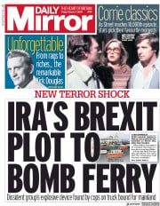 Daily Mirror (UK) Newspaper Front Page for 7 February 2020