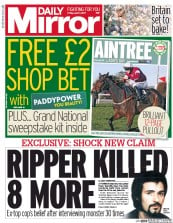 Daily Mirror (UK) Newspaper Front Page for 7 April 2017