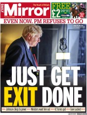 Daily Mirror (UK) Newspaper Front Page for 7 July 2022