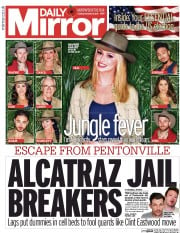 Daily Mirror (UK) Newspaper Front Page for 8 November 2016