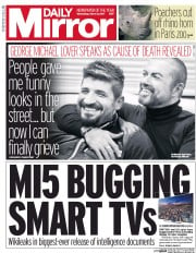 Daily Mirror (UK) Newspaper Front Page for 8 March 2017