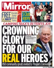 Daily Mirror (UK) Newspaper Front Page for 8 April 2023