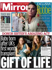 Daily Mirror front page for 8 April 2025