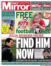 Daily Mirror (UK) Newspaper Front Page for 8 May 2021