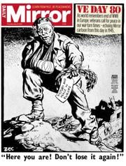 Daily Mirror front page for 8 May 2025