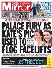 Daily Mirror (UK) Newspaper Front Page for 9 November 2019