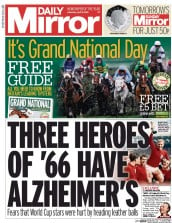 Daily Mirror (UK) Newspaper Front Page for 9 April 2016