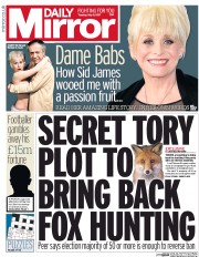 Daily Mirror (UK) Newspaper Front Page for 9 May 2017