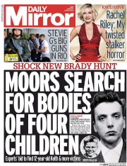 Daily Mirror (UK) Newspaper Front Page for 9 June 2014