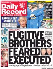 Daily Record (UK) Newspaper Front Page for 10 December 2021