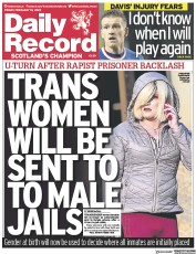 Daily Record (UK) Newspaper Front Page for 10 February 2023