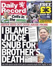 Daily Record front page for 10 March 2025