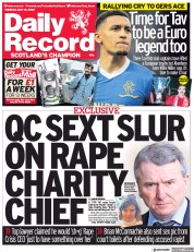 Daily Record (UK) Newspaper Front Page for 10 May 2022