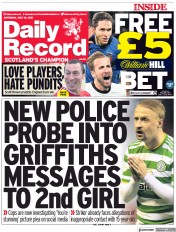 Daily Record (UK) Newspaper Front Page for 10 July 2021
