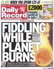 Daily Record (UK) Newspaper Front Page for 10 July 2023