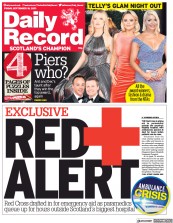 Daily Record (UK) Newspaper Front Page for 10 September 2021