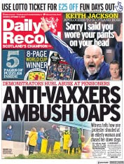 Daily Record (UK) Newspaper Front Page for 11 October 2021