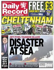Daily Record front page for 11 March 2025