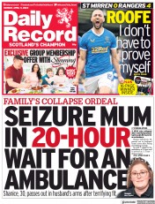 Daily Record (UK) Newspaper Front Page for 11 April 2022