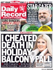 Daily Record front page for 11 May 2022