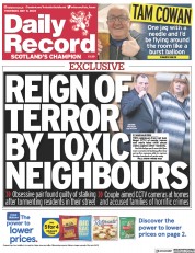 Daily Record front page for 11 May 2023