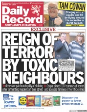 Daily Record (UK) Newspaper Front Page for 11 May 2023