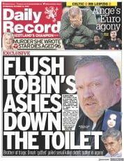 Daily Record (UK) Newspaper Front Page for 12 October 2022