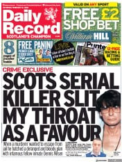 Daily Record (UK) Newspaper Front Page for 12 February 2022