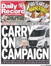 Daily Record (UK) Newspaper Front Page for 12 April 2023