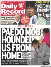 Daily Record front page for 12 May 2023