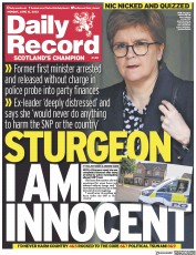 Daily Record (UK) Newspaper Front Page for 12 June 2023