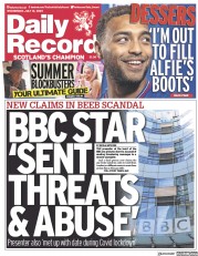 Daily Record (UK) Newspaper Front Page for 12 July 2023