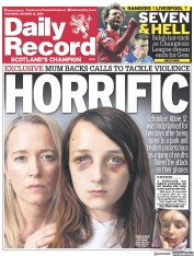 Daily Record (UK) Newspaper Front Page for 13 October 2022
