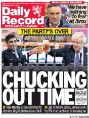 Daily Record (UK) Newspaper Front Page for 13 April 2022