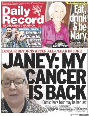 Daily Record (UK) Newspaper Front Page for 14 December 2022