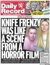 Daily Record (UK) Newspaper Front Page for 14 February 2023
