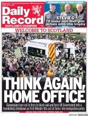 Daily Record (UK) Newspaper Front Page for 14 May 2021