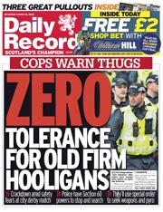 Daily Record front page for 15 March 2025