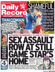 Daily Record (UK) Newspaper Front Page for 15 April 2021