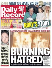 Daily Record front page for 15 April 2025