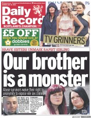 Daily Record (UK) Newspaper Front Page for 15 May 2023