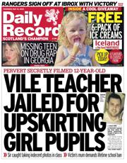 Daily Record front page for 15 May 2025