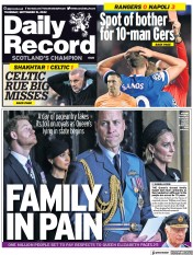 Daily Record (UK) Newspaper Front Page for 15 September 2022